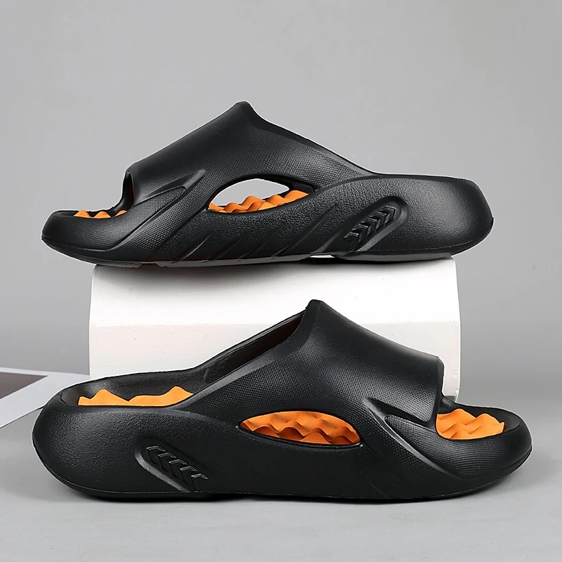 Männer Massage Hausschuhe Indoor Outdoor Sandalen Strand Freizeit schuhe bequeme weiche Rutschen Flip-Flops Herren Sandalen Größe 46 47