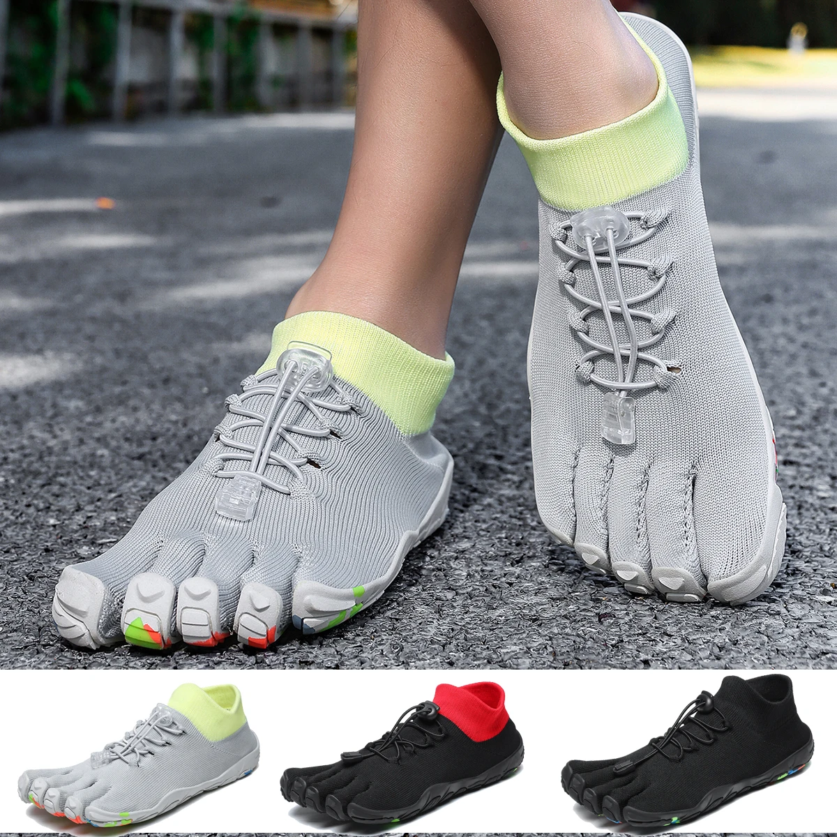 Five Finger Schuhe, Five Finger Socken-Schuhe, Split-Toe-Schuhe, dünne Schuhe, Outdoor-Barfußschuhe, Yoga-Schuhe, Indoor-Sportschuhe, Split-Schuhe