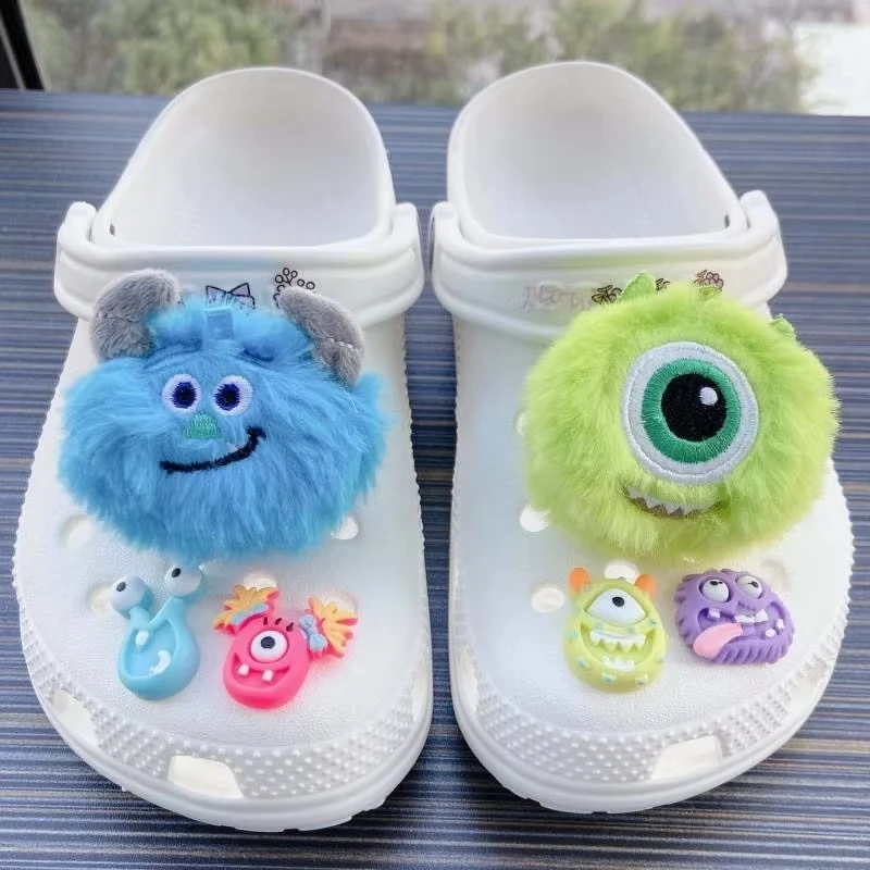 Cartoon 6PCS Disney Monsters University Schuh Charms Set für Clog & Sandale Dekorationen DIY Weihnachten Halloween Party Gefälligkeiten Image