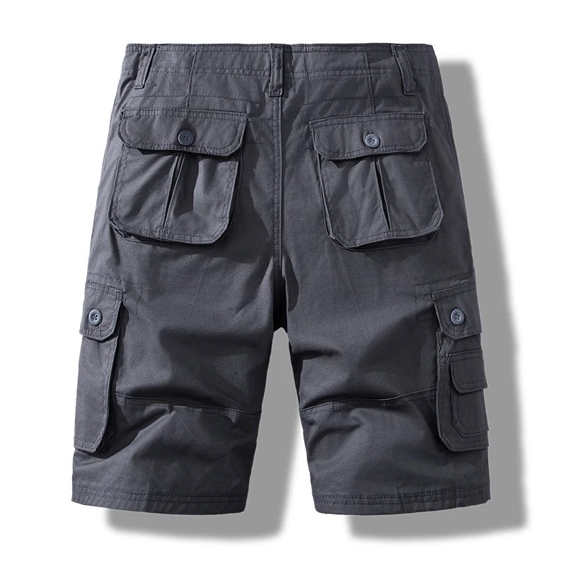 Herren Sportshorts Cargo Shorts Hosen Große Größe Bermuda Halbe Hosen Baumwolle Lose Gerade Laufen Gym Shorts Hosen Image