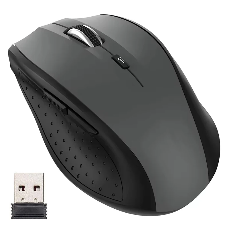 Drahtlose Maus Stille Maus 2,4 G Tragbare Mobile Optische Büro Maus Einstellbar 1600 DPI Stufen Für Notebook PC Laptops MacBook Image