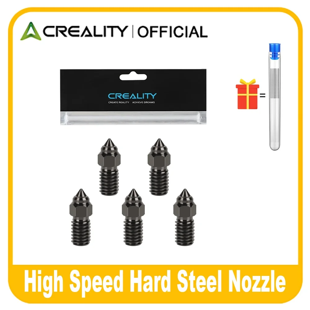 Creality Ender 3 V3 SE Düsensatz, Hochgeschwindigkeitsdüse aus hartem Stahl, 0,2/0,4/0,6/0,8/1,0 mm, 3D-Drucker für Ender 3 V3 SE/Ender 7/Ender 5 Image