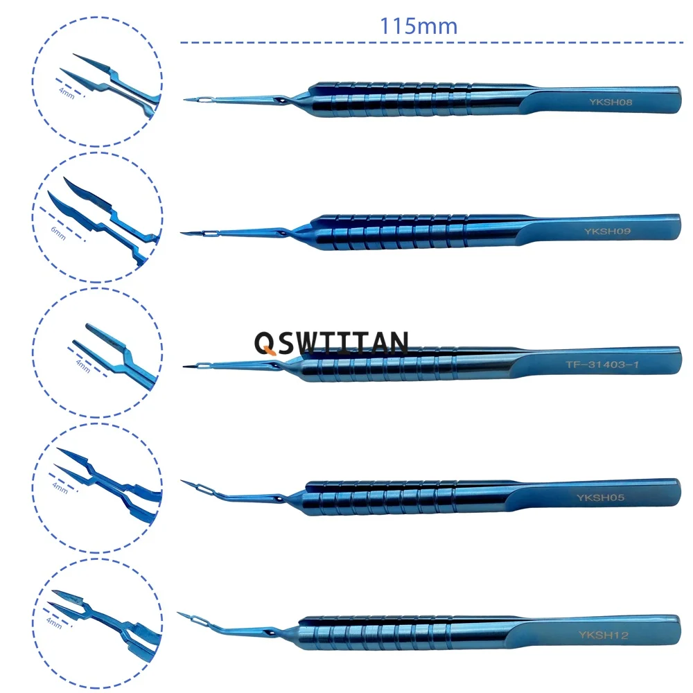 Ophthalmologischer Akahoshi Phaco Prechopper mit rundem Griff, Titan-Instrumente für die Augenchirurgie, autoklavierbar Image
