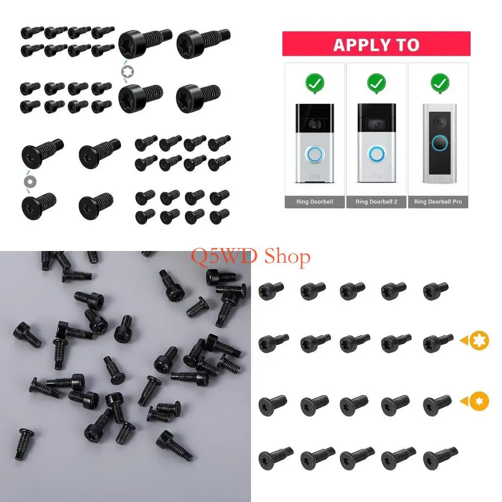 Q5WD T16 Türklingel Sicherheitsschrauben Zubehör S Türklingelschrauben 20 Pack Image
