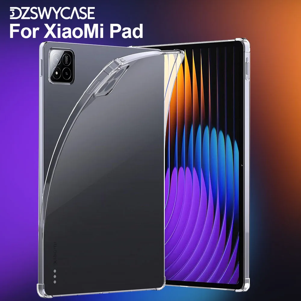 Weiche TPU-Hülle für Xiaomi Pad 8/8 Pro, Pad 7/7 Pro 11,2 Zoll, MiPad 6/6 Pro, MiPad 5/5 Pro 11 Zoll, transparente, klare, flexible Abdeckung Image