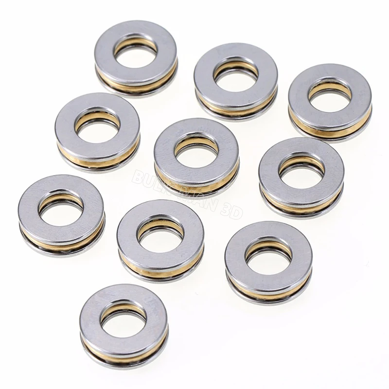 4 Teile/los Mini Axial Kugellager 3D Drucker F3-8M F5-10M F8-22M F8-19M F8-16M F9-20M F10-18M Miniatur Axial Kugellager Image