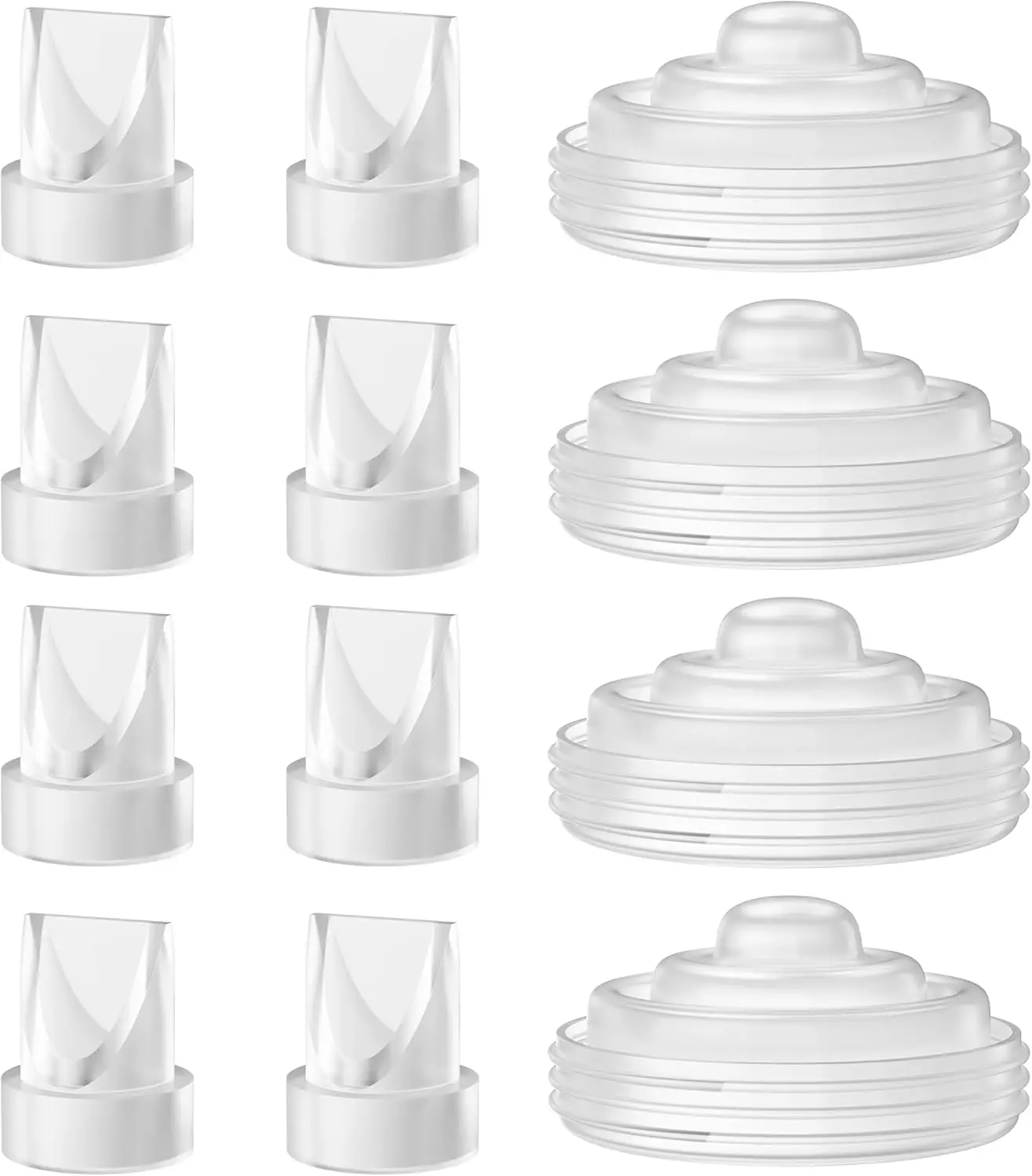 Entenschnabelventile, Silikonmembran, kompatibel mit Momcozy M5-Milchpumpe, Ersatz-Pumpenteile, Zubehör, kompatibel für M5 Image