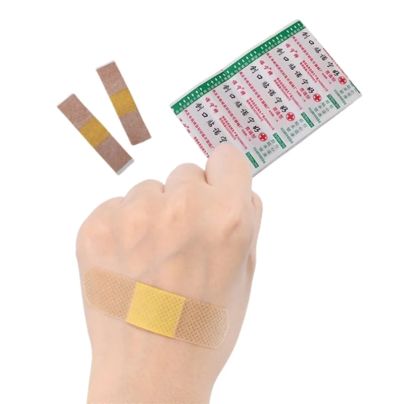 50 stücke Erste Hilfe Verband Ferse Kissen Heftpflaster Pflaster Wunde Hämostase Patch Aufkleber Erste Hilfe Kit Image