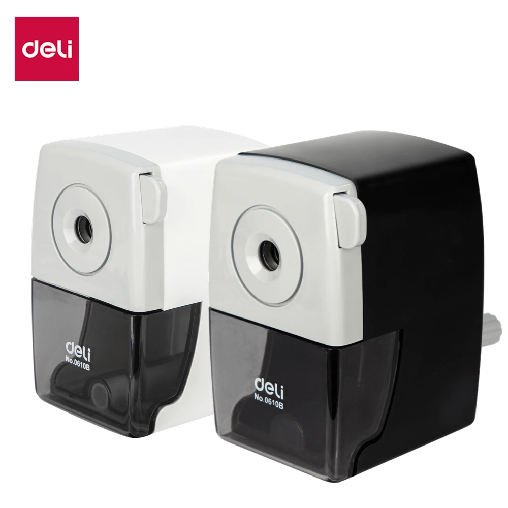 DELI Rotary Pencil Sharpener Pencil Cutter Office School Table Sharperners Stationery Image