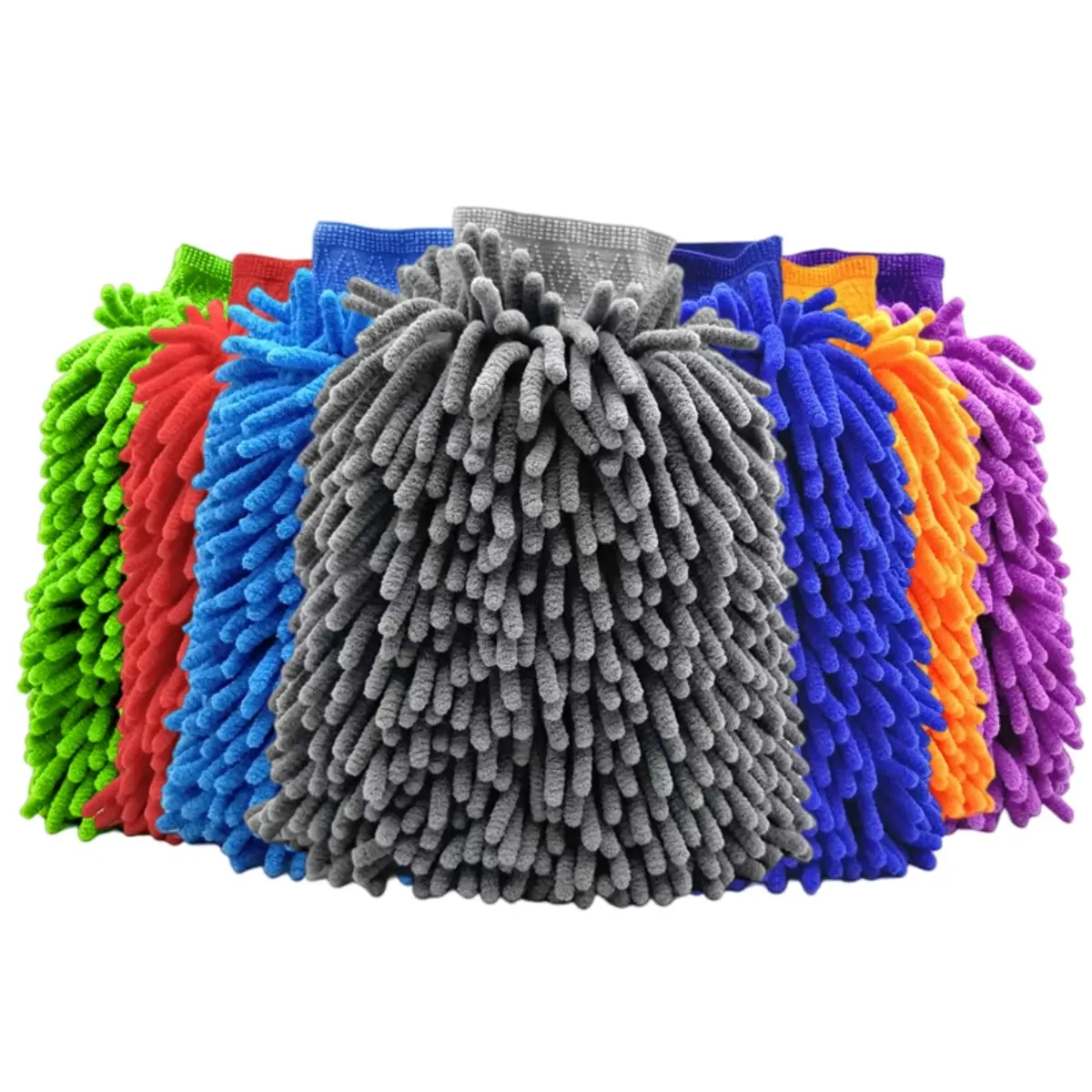 Mikro faser Auto wasch handschuh doppelseitige Chenille Auto handschuhe ultra saugfähige Wasch auto Schwamm kratz freie Mikro faser Auto Reinigung Image
