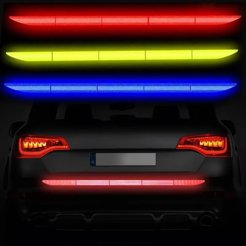 Auto-Reflektoraufkleber, Warnsicherheitsband, Antikollisions-Reflektoraufkleber für den Kofferraum von Autos, Antikollisions-Sicherheitsaufkleber Image