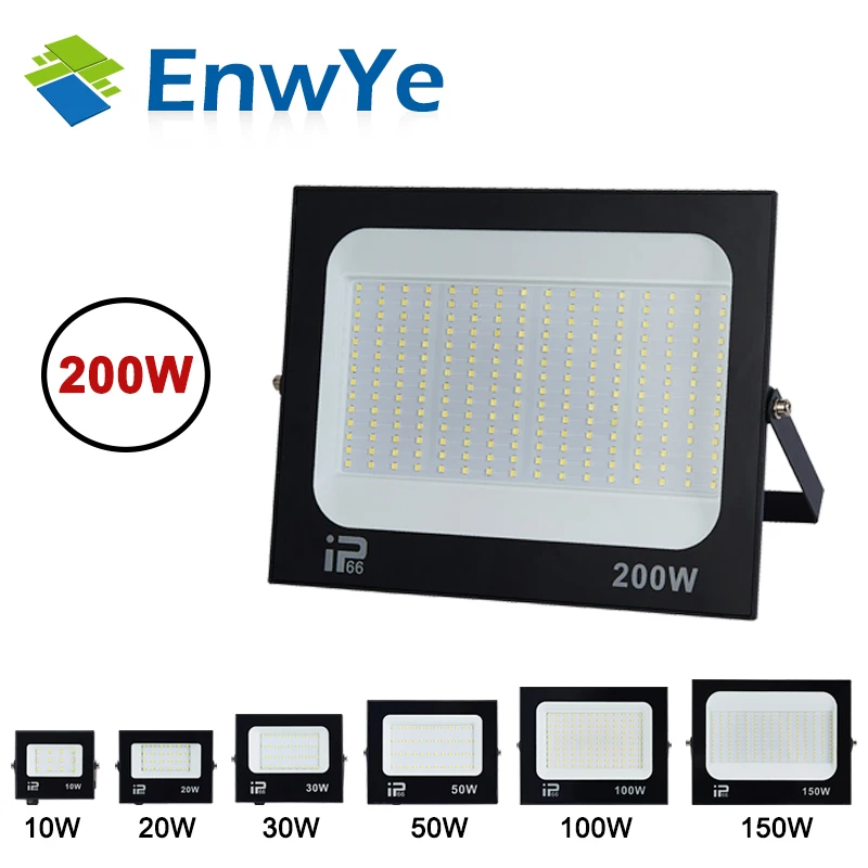 LED-Flutlicht-Scheinwerfer, 100 W, 150 W, 200 W, Außenbeleuchtung, 6500 K, wasserdicht, für Garage, Fitnessstudio, Straßentor, Wandleuchten, Flutlicht, AC220 V