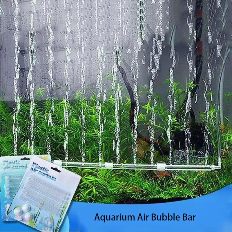 Spleißbar 60 cm Aquarium Air Stone Bubble Bar Wand Vorhang Rohr Schlauch Aquarium Pumpe Hydrokultur Sauerstoff Diffusor Rohr Kunststoff Image