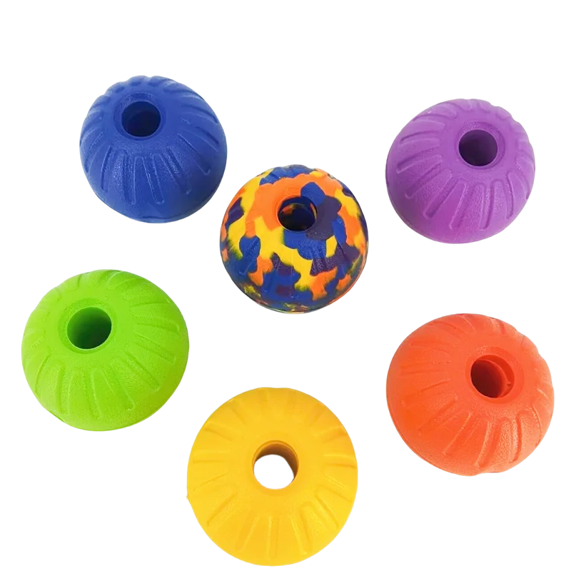 7/9 cm Eva Hohl Hund Gummiball Kann Auf Die Wasseroberfläche Schweben Unzerstörbare Hundebälle Lustige Trainingsball kauen Spielzeug Für Hunde Image