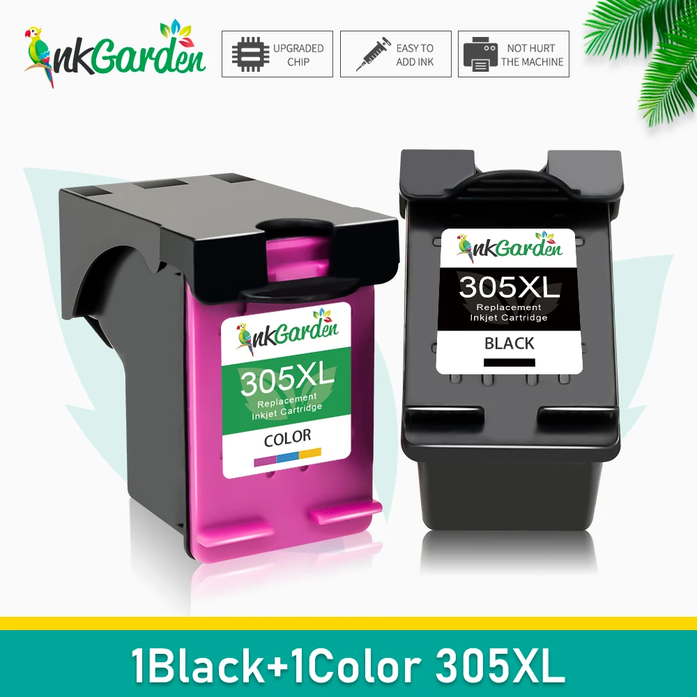 InkGarden 305 XL für HP 305 XL HP 305 Tintenpatrone, wiederaufbereitet für HP DeskJet Plus Serie 4120 4121 4122 4130 4140 4152 Image