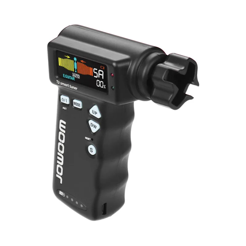 Jowoom t2 multifunktion aler Smart-Gitarren-Tuner-Saiten wickler für Gitarren-Ukulele Chromatic Tuning eingebaut wiederauf ladbar Image