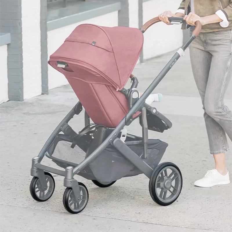 Kinderwagenreifen für Uppababy Cruz V2 (nicht für Cruz V1), Vorder- oder Hinterrad, PU, schlauchlos, individuelle Reifenabdeckung, Zubehör für Kinderwagen Image