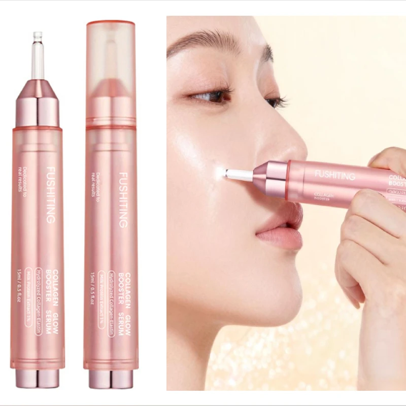 Kollagen-Glüh-Booster, Milchprotein-Extrakt-Serum, Niacinamid-Gesichtstrahlung, feuchtigkeitsspendende, straffende Essenz, koreanische Hautpflege aus Glas Image