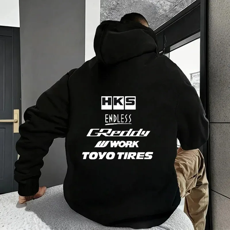 2025-26 Herrenmode Cool Hoodie Japan JDM Modified Car HKS ENDLESS Hoodie Herren und Damen Casual Langarm Baumwollpullover Image