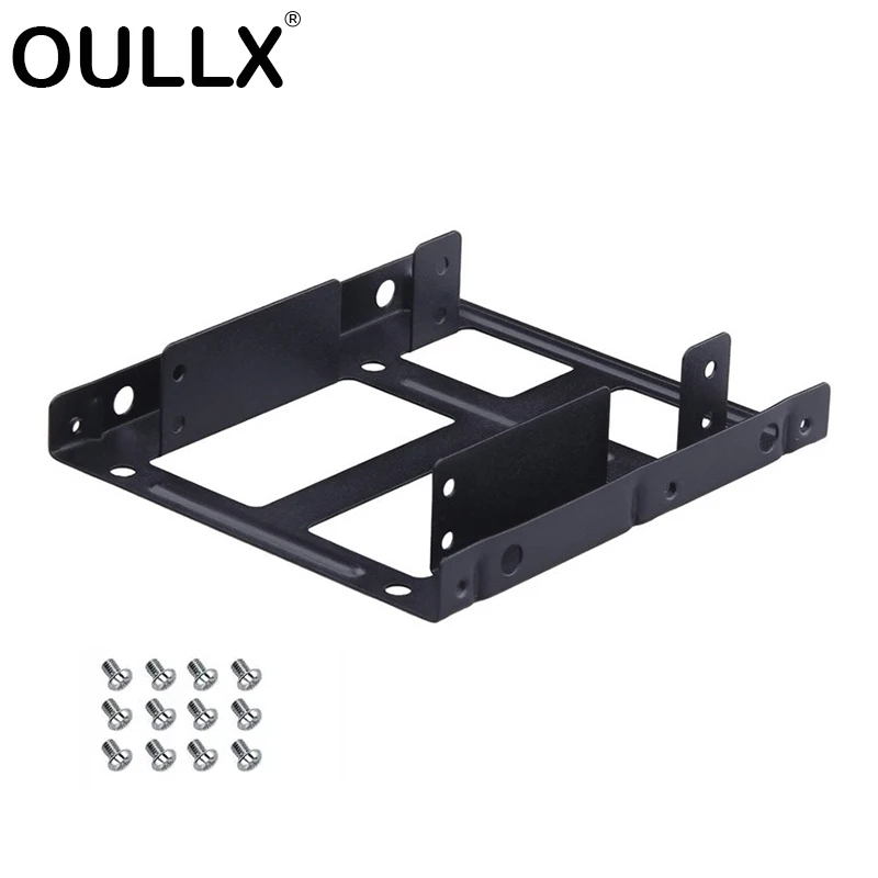 2,5 bis 3,5 Zoll Festplattenhalterung Festplatte Dual Desktop SSD Montagehalterung Interner Adapter Image