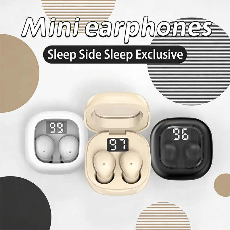 SK19 - Unsichtbare Mini-Kopfhörer, Kabellos Bluetooth-kompatibel, Lange Akkulaufzeit, Mikroskopisch Kompakte Versteckte Ohrstöpsel Image