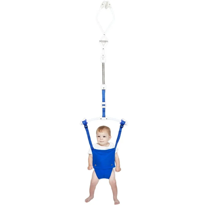 Cowiewie 2-in-1 Baby-Türrutscher & Lauflernhilfe, Verstellbarer Gurt mit Türklemme, Hüpfstuhl für 6-24 Monate alte Kleinkinder Image