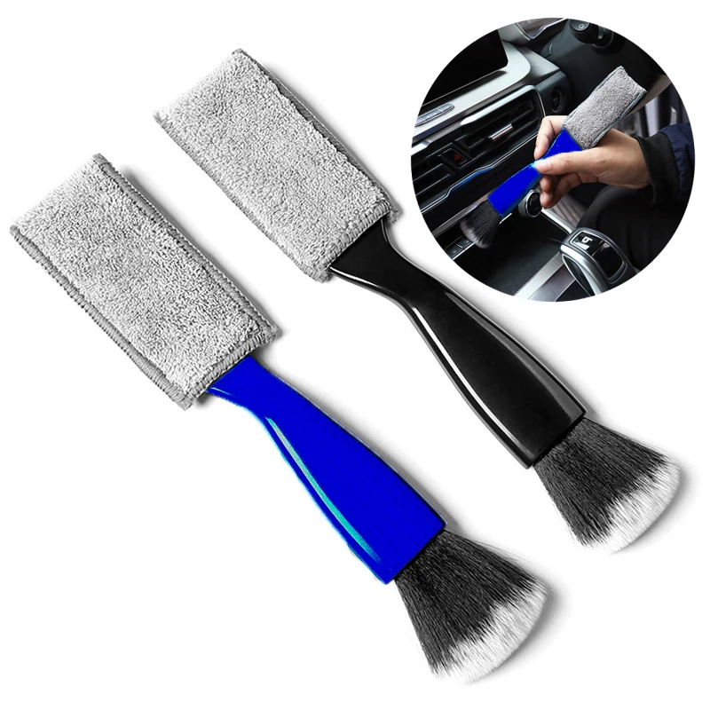 Auto Reinigung Werkzeuge Klimaanlage Air Outlet Reinigung Staub Entfernung Weichen Bürste Multifunktionale Auto Innen Reinigung Werkzeug 1Pc Image