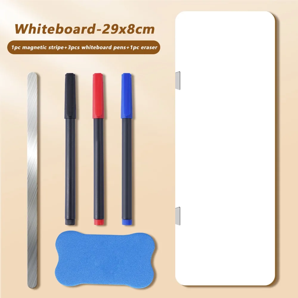 Wiederbeschreibbare Nachrichten-Memoboard, magnetischer Computerbildschirm, seitlich mit Desktop-Notizblock, tägliche Erinnerung, magnetisches Whiteboard