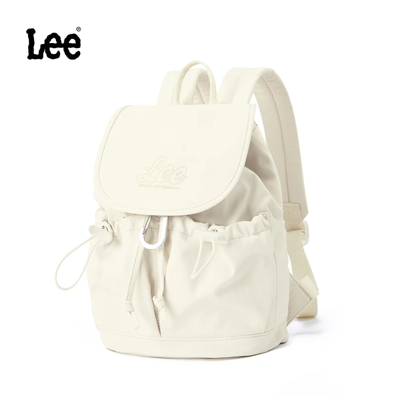 LEE Stilvoller, leichter Damen-Rucksack mit Kordelzug, Doppelverschluss-Design, Sport-Mädchen-Rucksack, schmutzabweisender Damen-Rucksack