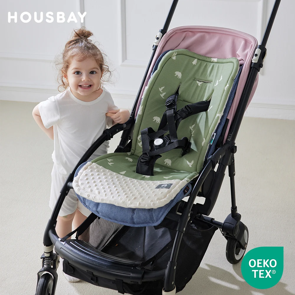 Baby Kinderwagen Kissen Niedlichen Tier Druck Stoßdämpfende Dämpfung Für Wirbelsäule Schutz Anti-Slip Kinderwagen Zubehör Image