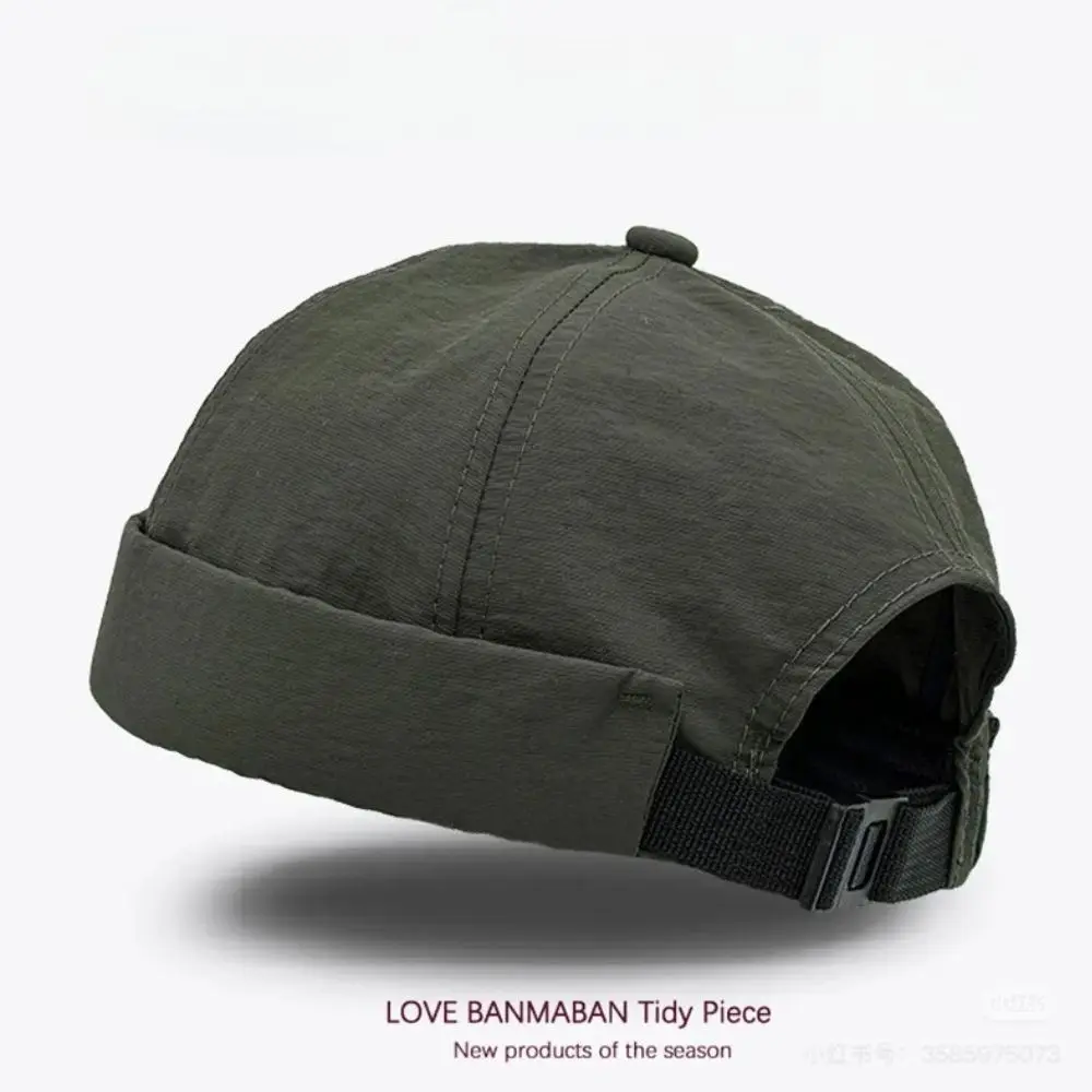 Frühling Sommer Neue Casual Vermieter Hut Straße Melone Haut Flut Hüte Ohne Krempe Retro Hip Hop Cap Unisex Docker Cap Krempe Hut