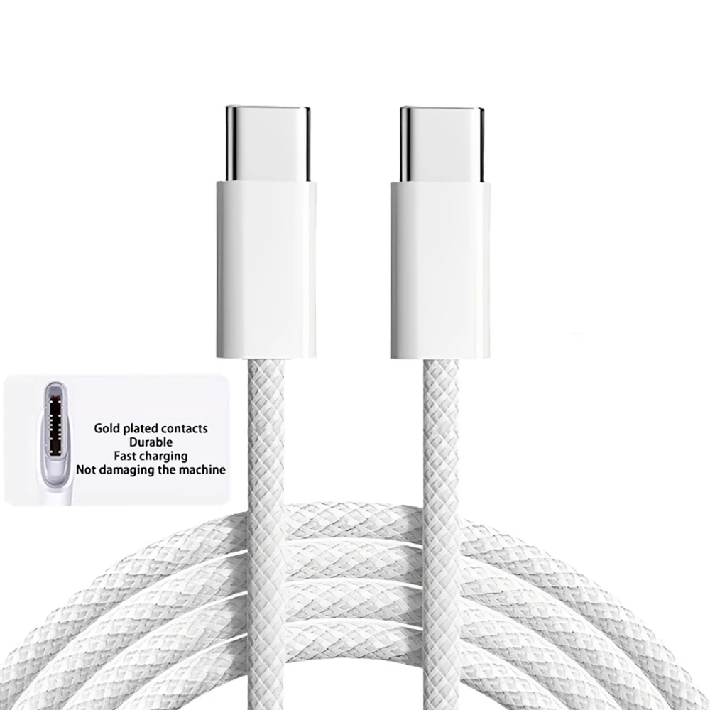 NNBILI 60 W USB TYP C Kabel TYP C auf TYP C PD Schnellladung für iPhone 15 16 Pro Max Huawei Xiaomi Samsung C-C Kabel Image