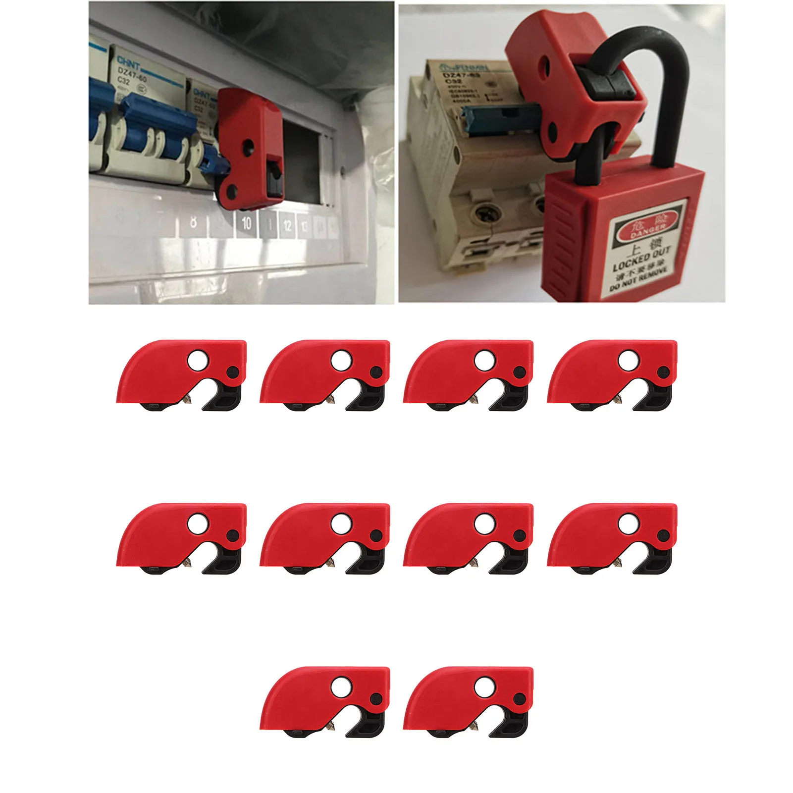 Leistungsschalter-Verriegelungsgerät, Leistungsschalter-Verriegelungsgerät, Klemme am Sicherheitsverriegelungs-Set-Kit für industrielle chemische Energie Image