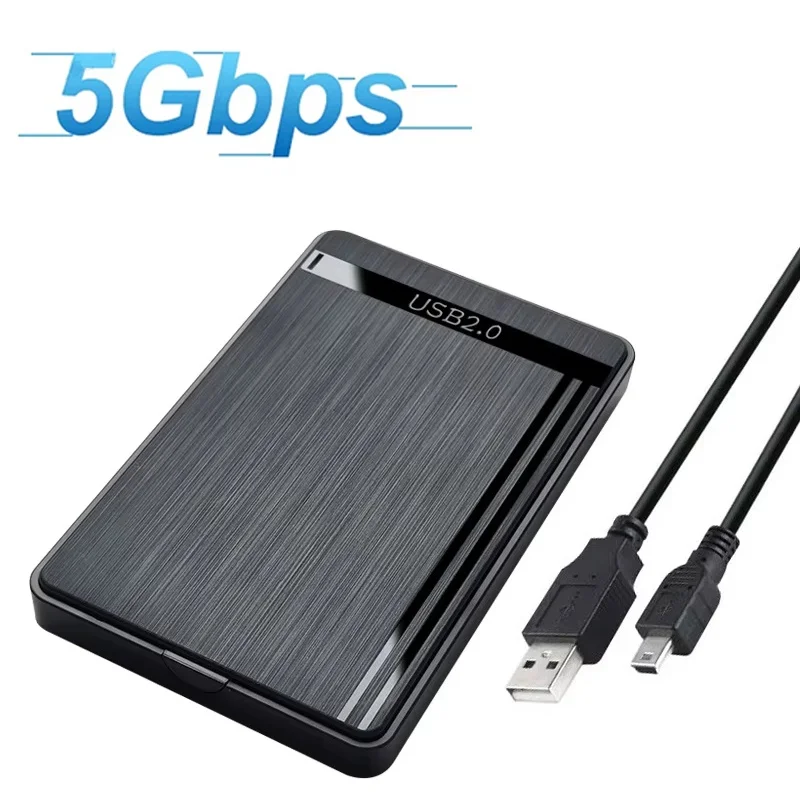 2,5-Zoll-Gehäuse HDD-Gehäuse SATA auf USB 3.0 Typ C Adapterbox Externe Festplatte 5 Gbit/s HD Tragbares Speichergerät für Laptop Image