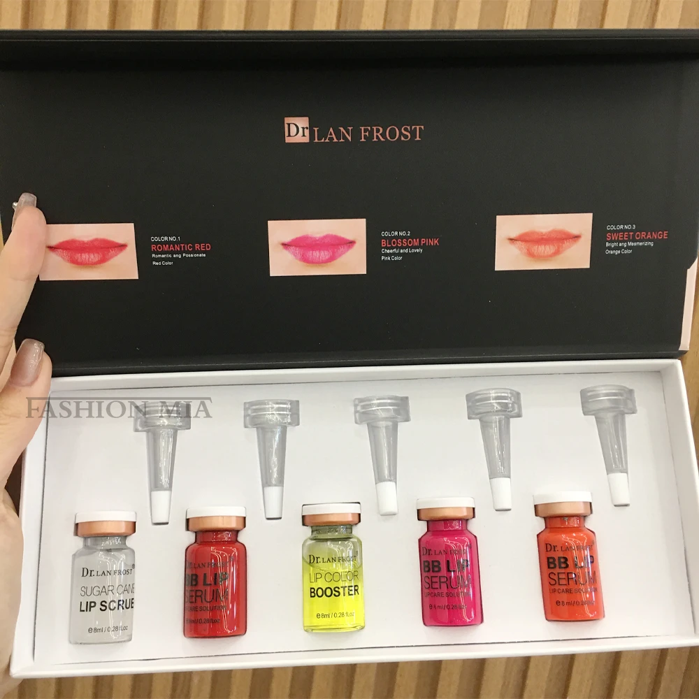 BB Lips Ampoule Serum Starter Kit Semi-Permanent BB Lip Gloss Getöntes Pigment Anhaltende Feuchtigkeitsspendende Für Lippenpflege Glow Image