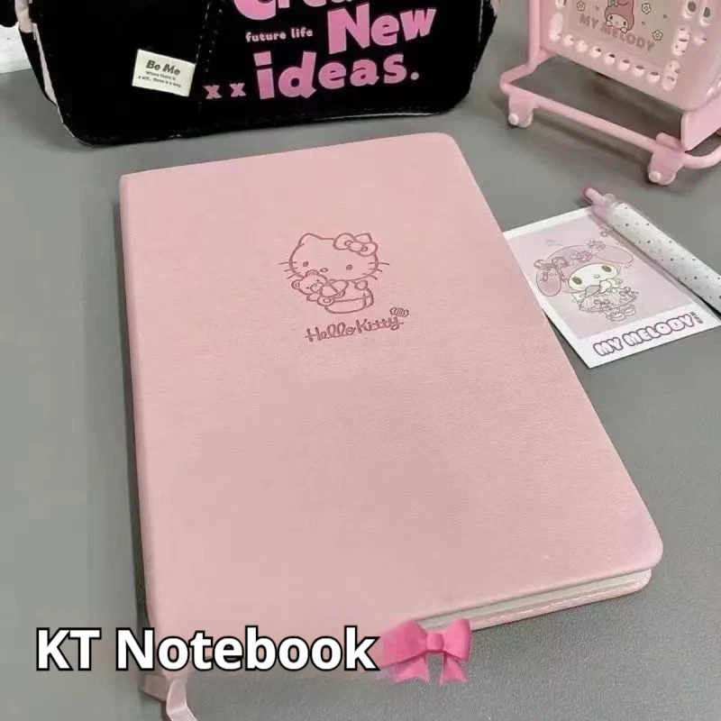 Hello Kitty Pink High Beauty Niedliches Notizbuch-Handbuch zum Aufzeichnen von Leben, Memos, Tagebüchern, Studenten-Notizbüchern, Büromaterial, Geschenken