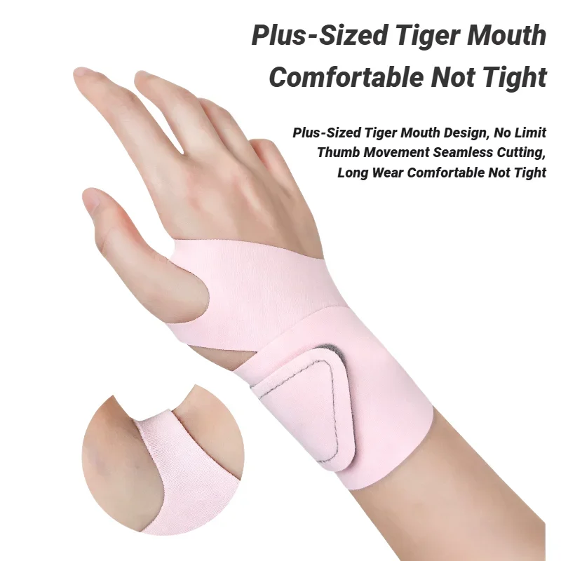Verstellbares, ultradünnes Handgelenkband, Verstauchungen, Schmerzlinderung, atmungsaktive Unterstützung für Fitnessübungen, Arthritis, Sehnenentzündung, Karpaltunnel Image