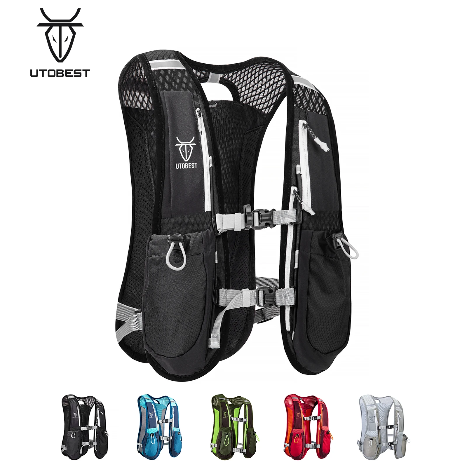 Utobest Trail Running Rucksack 5l ultraleichte Trink weste atmungsaktive Funktions packung für Marathon-Radfahren Wandern Image