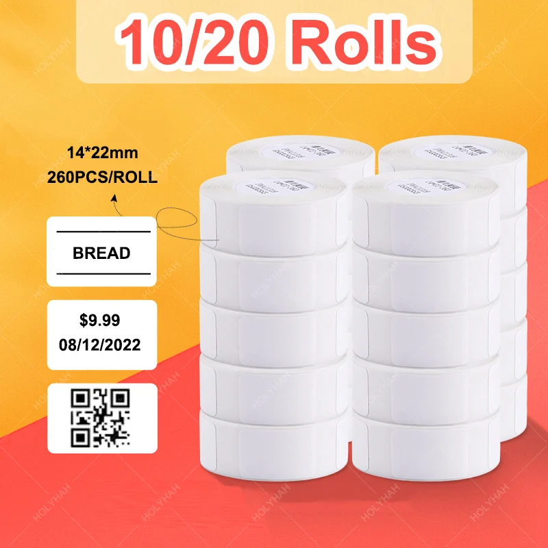 Niimbot Label Papier Band für D11 D110 D101 Drucker Papier 14*22mm D11 Label Aufkleber Papier Rolle für etikettierer Maschine D110 D101 Labor