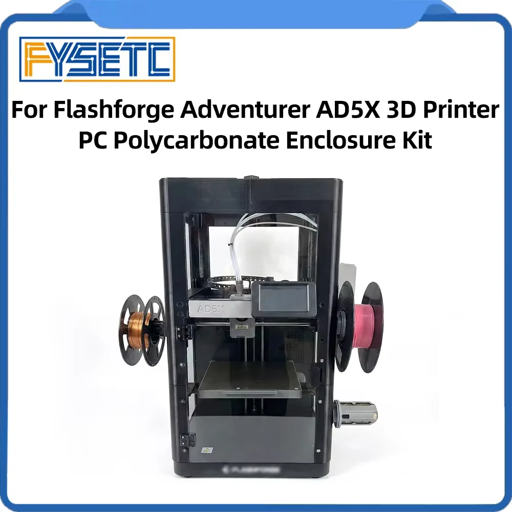 Für Flashforge Adventurer AD5X 3D-Drucker Gehäuse-Kit Isoliertes und Staubdichtes PC-Schutzabdeckungs-Set für AD5X Image