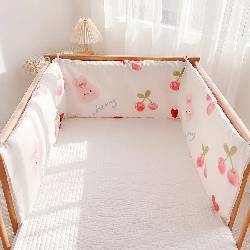 180 cm lange Babybett-Stoßstange, Kinderbett-Stoßstange, Antikollisions-Bett-Stoßstange, Geschenk für Neugeborene, Raumdekoration Image