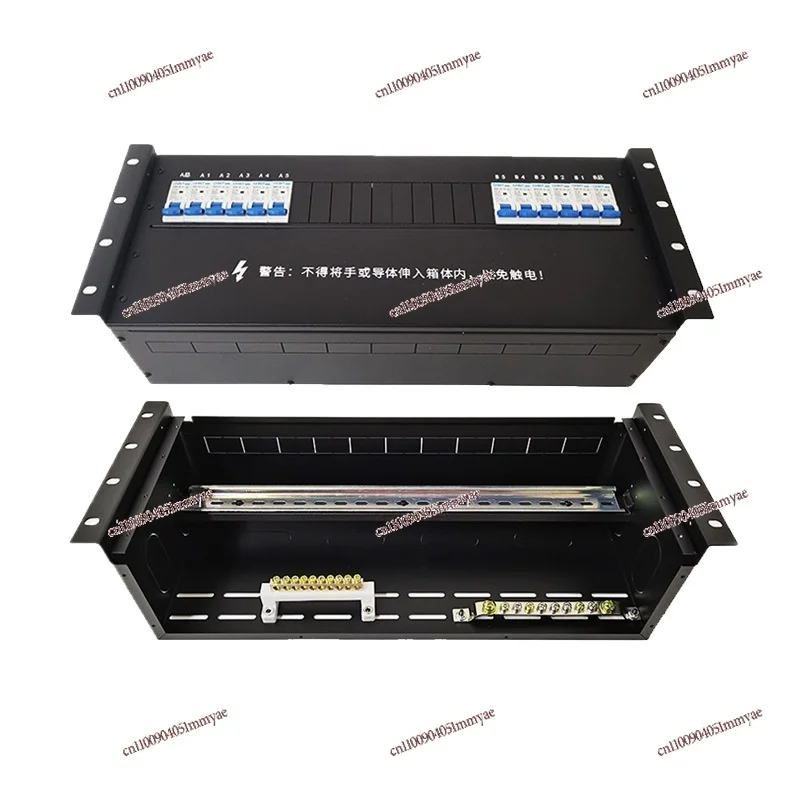 19-Zoll-Schrank für 2U3U4U Rack Mount Power Distribution Unit Box Modul Box Luftschalter Rack für den Transport Image