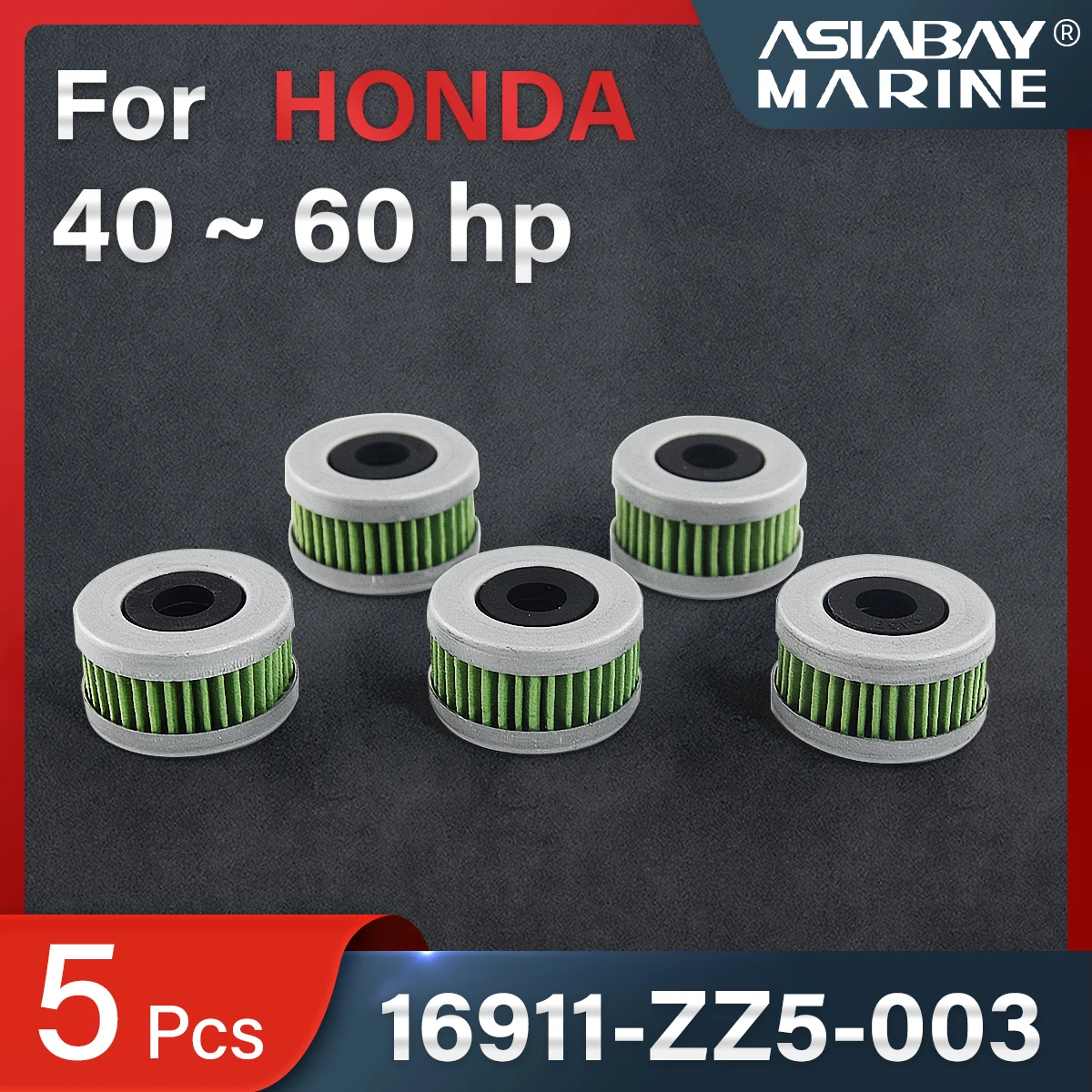 Kraftstoff filter elemente für Honda Außenbordmotor 16911-zz5-003 fit bf40 50 60 Schiffs motor Wasser abscheider 40 PS 50 PS 60 PS