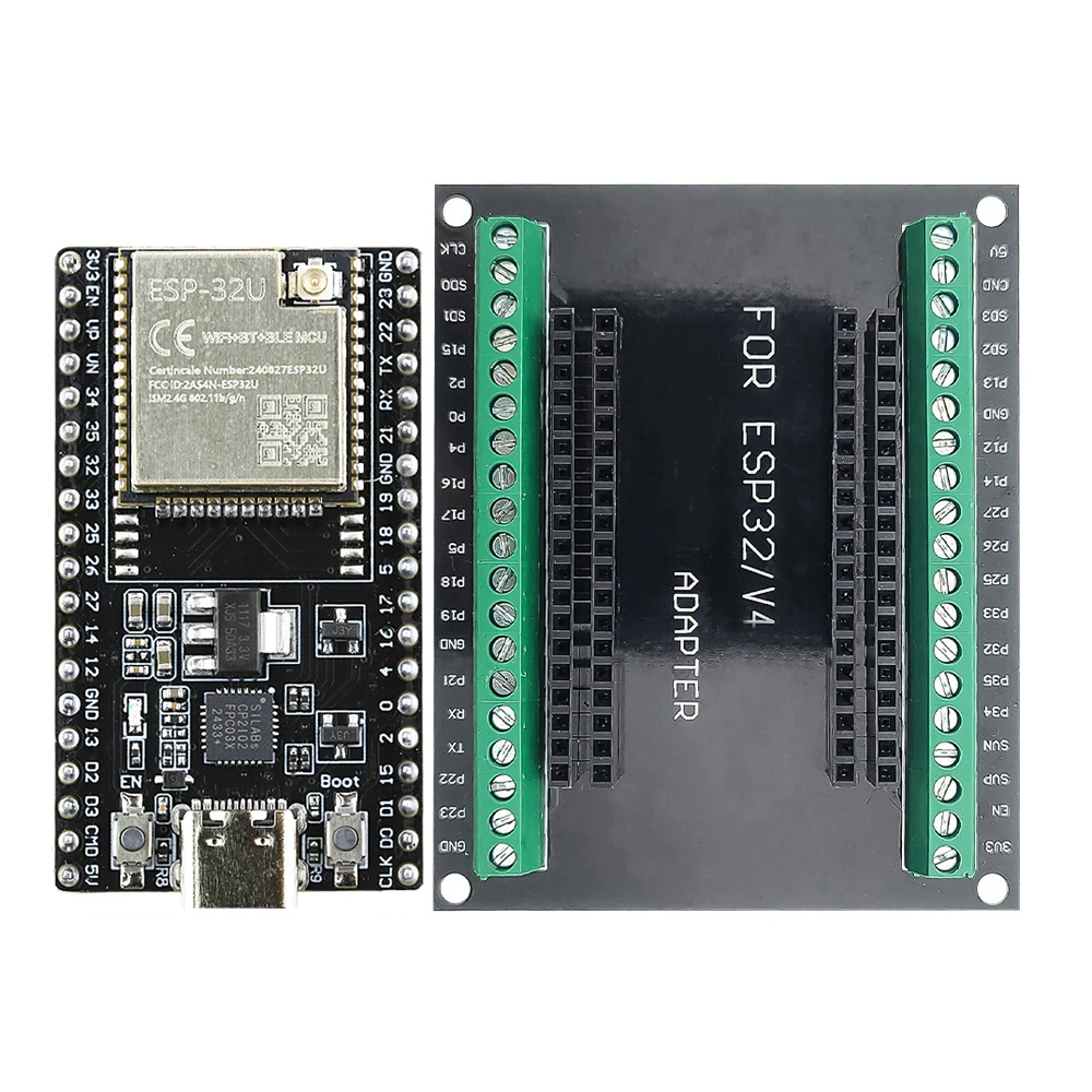 ESP3232u Entwicklungsboard mit 2,4G Antennenanschluss Erweiterungsboard-Kit ESP32-32U BT WLAN-Modul Typ-C 38PIN CP2102 ESP32-DevKitC Image