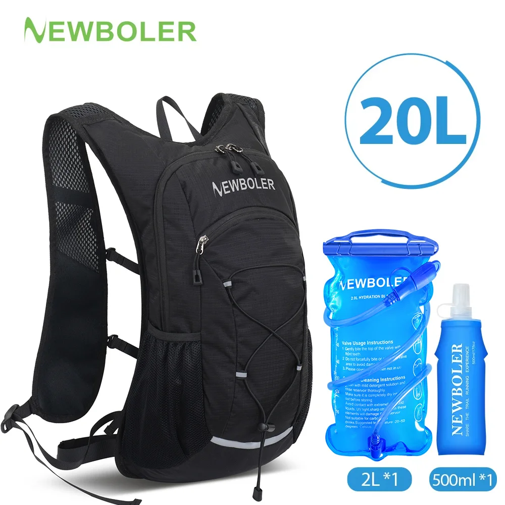 20L Radfahren Leichter Trinkrucksack Outdoor Sport Camping Klettern Bergsteigen Rucksack Reise Wasserbeutel 500ML/2L/3L Image