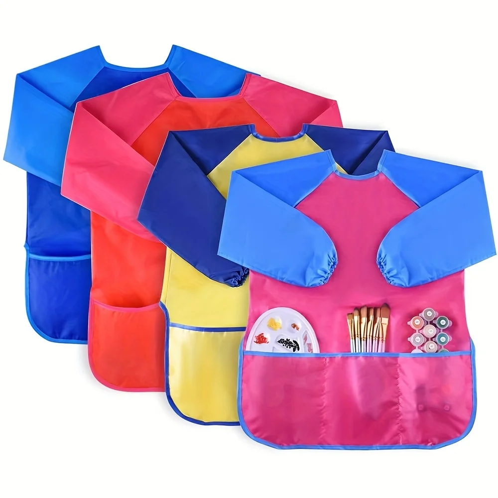 Wasserdichte Art Smock Art Schürzen, Größe M Malzubehör (Farben und Pinsel nicht im Lieferumfang enthalten)