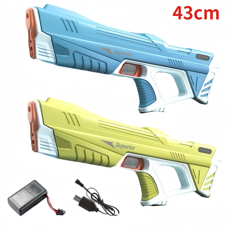 43cm voll automatische Wasser pistole Spielzeug für Kinder Sommer Kinder Strand Outdoor Kampfspiele Induktion absorbieren Wasser elektrische Wasser pistole Image