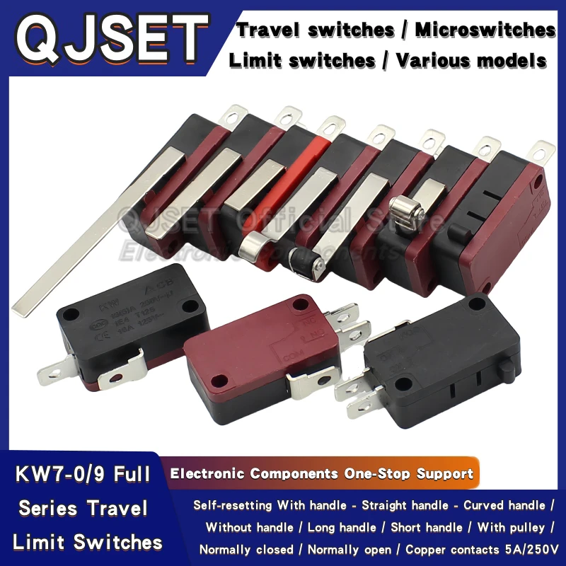 5 stücke KW7-0-1 reise endschalter reiskocher induktion herd fußpumpe membranpumpe auto waschmaschine universal 16A 250 V mikroschalter