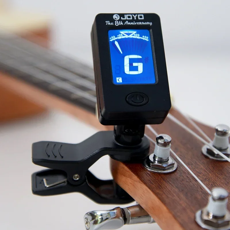 Joyo JT-01 gitarren tuner clip-on chromatischer digitaler tuner frequenz lcd tuner für akustik gitarren zubehör ukulele violine Image