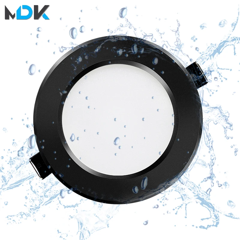 LED-Downlight-Deckenleuchte, schwarze Lampen, wasserdicht, 5 W, 9 W, 12 W, 15 W, 18 W, AC 220 V, 230 V, 110 V, Spot, Ip65, LED-Downlight-Lampe